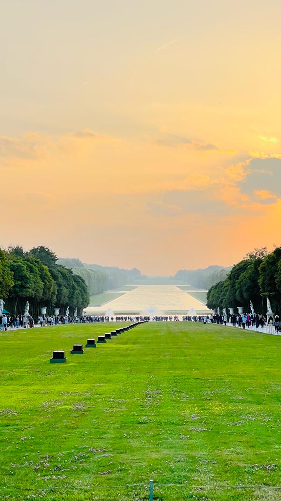 Sunset at the Palace of Versailles