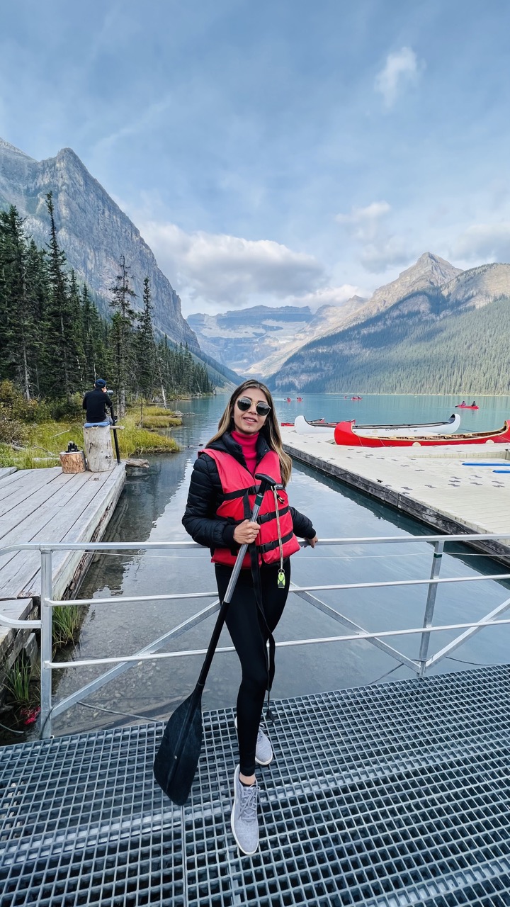 At the dock of Lake Louise
